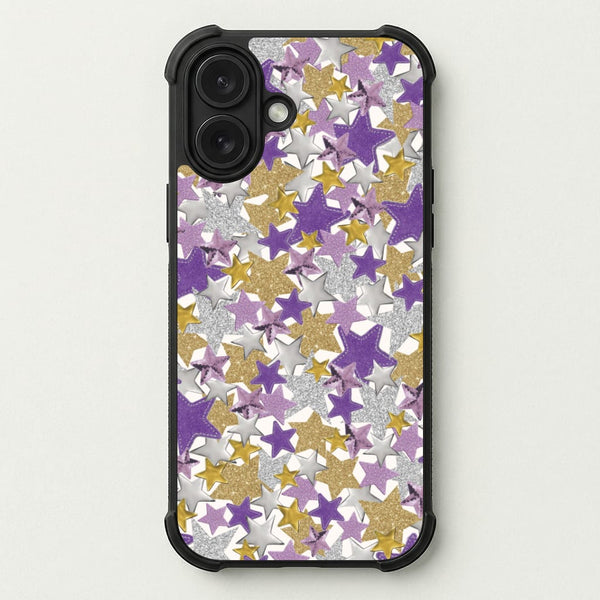 Mauve Stars Collage Phone Case — Bumper case