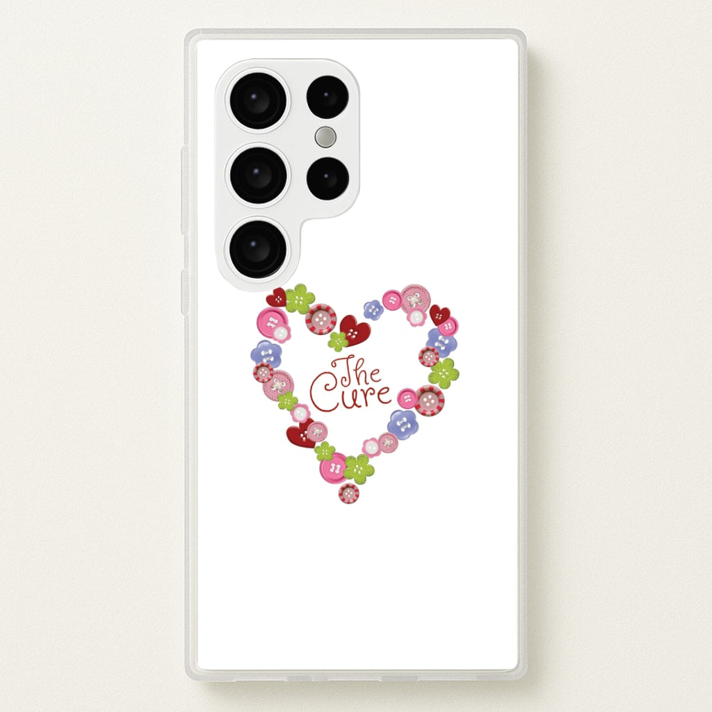 Button Heart Phone Case - Galaxy S24 Ultra