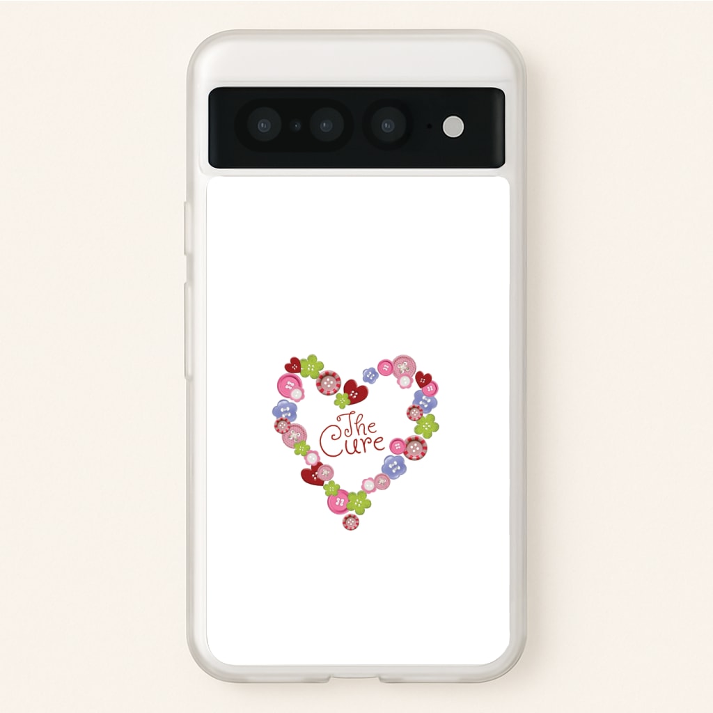 Button Heart Phone Case - Google Pixel 7 Pro