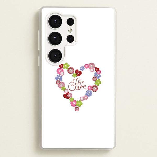 Button Heart Phone Case - Galaxy S25 Ultra