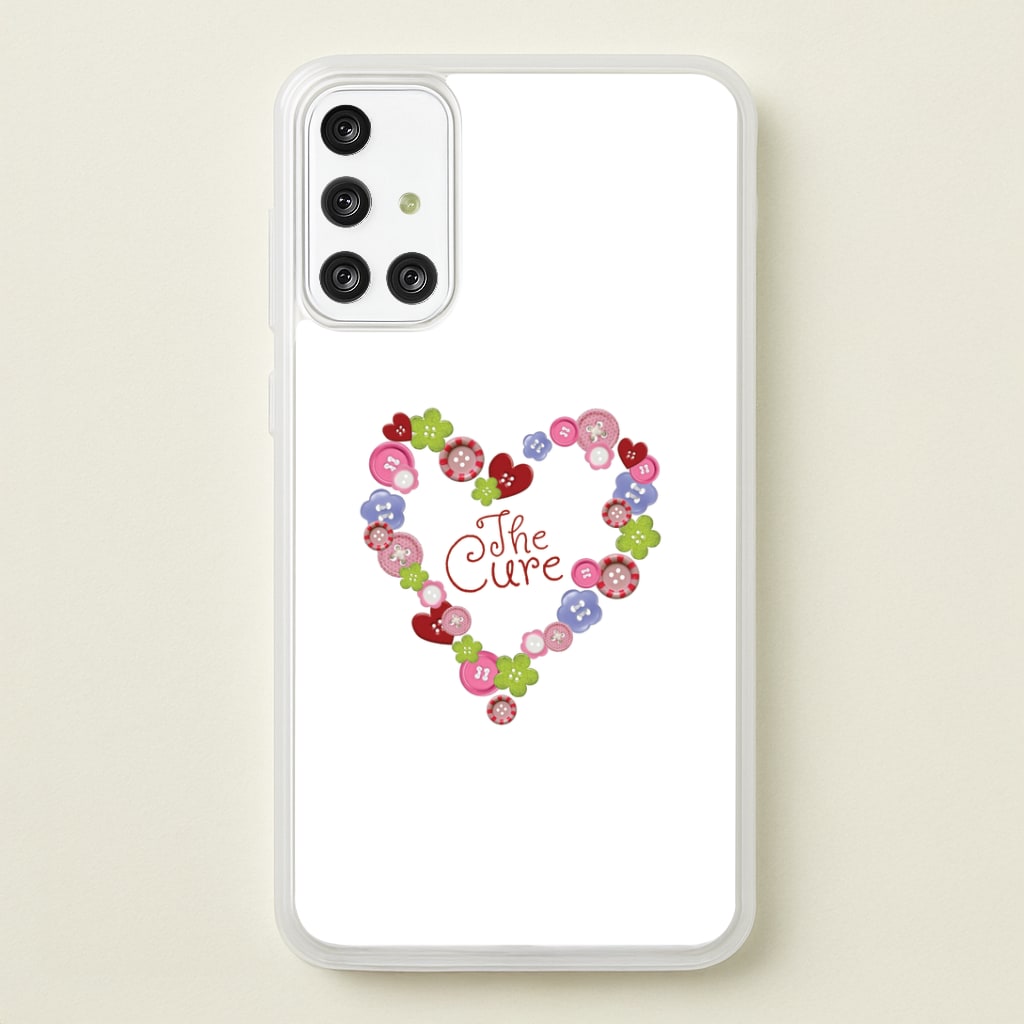 Button Heart Phone Case - Galaxy A71