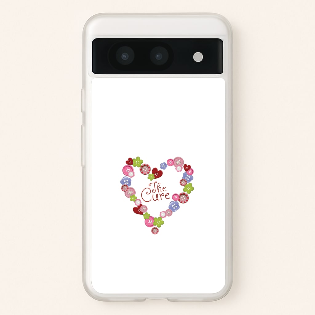 Button Heart Phone Case - Google Pixel 8a