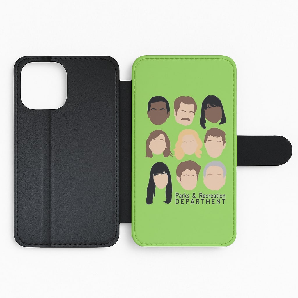Parks and Recreation Team Flip Wallet Phone Case