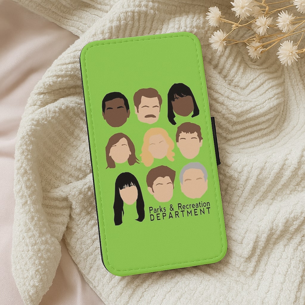 Parks and Recreation Team Flip Wallet Phone Case
