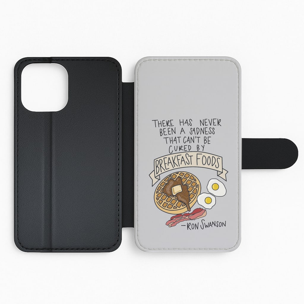 Breakfast Foods - Parks Flip Wallet Phone Case