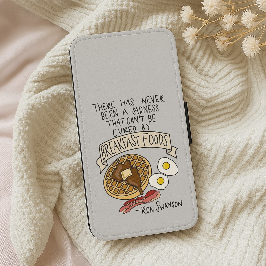 Breakfast Foods - Parks Flip Wallet Phone Case