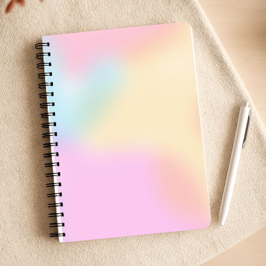Pastel Clouds Pattern Notepad