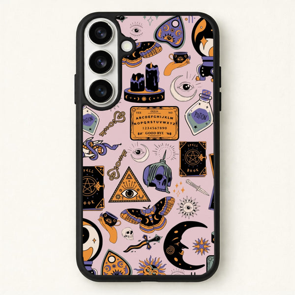 Pastel Occult Sticker Collage Phone Case - Galaxy S26 / Standard