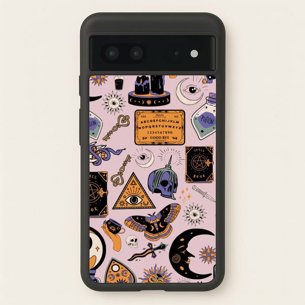 Pastel Occult Sticker Collage Phone Case - Google Pixel 7 / Standard