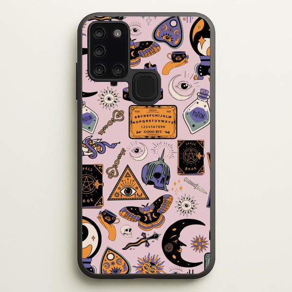 Pastel Occult Sticker Collage Phone Case - Galaxy A21s / Standard