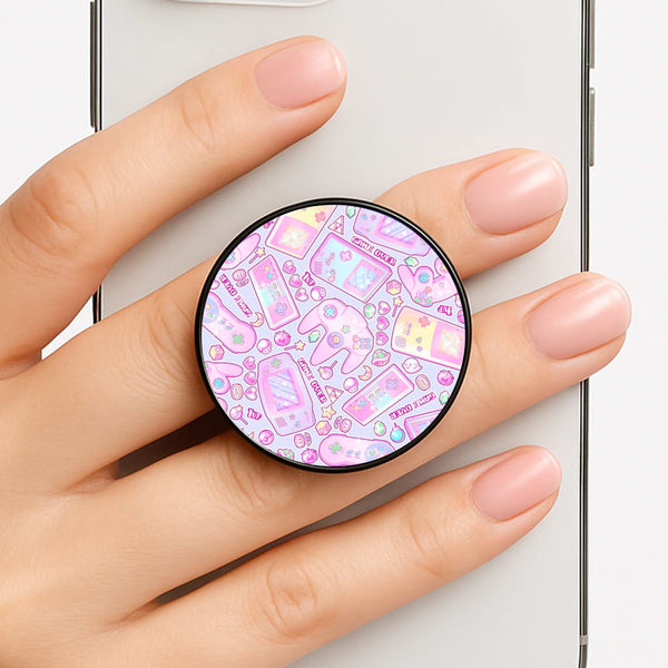 Power Up, Gaming Pattern Phone Grip