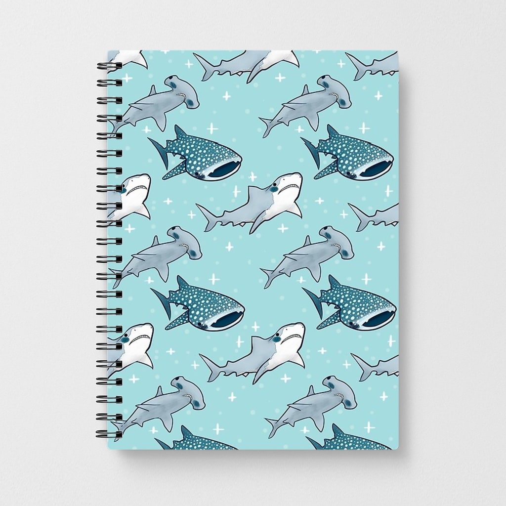 Shark Pattern Notebook - Fun Cases