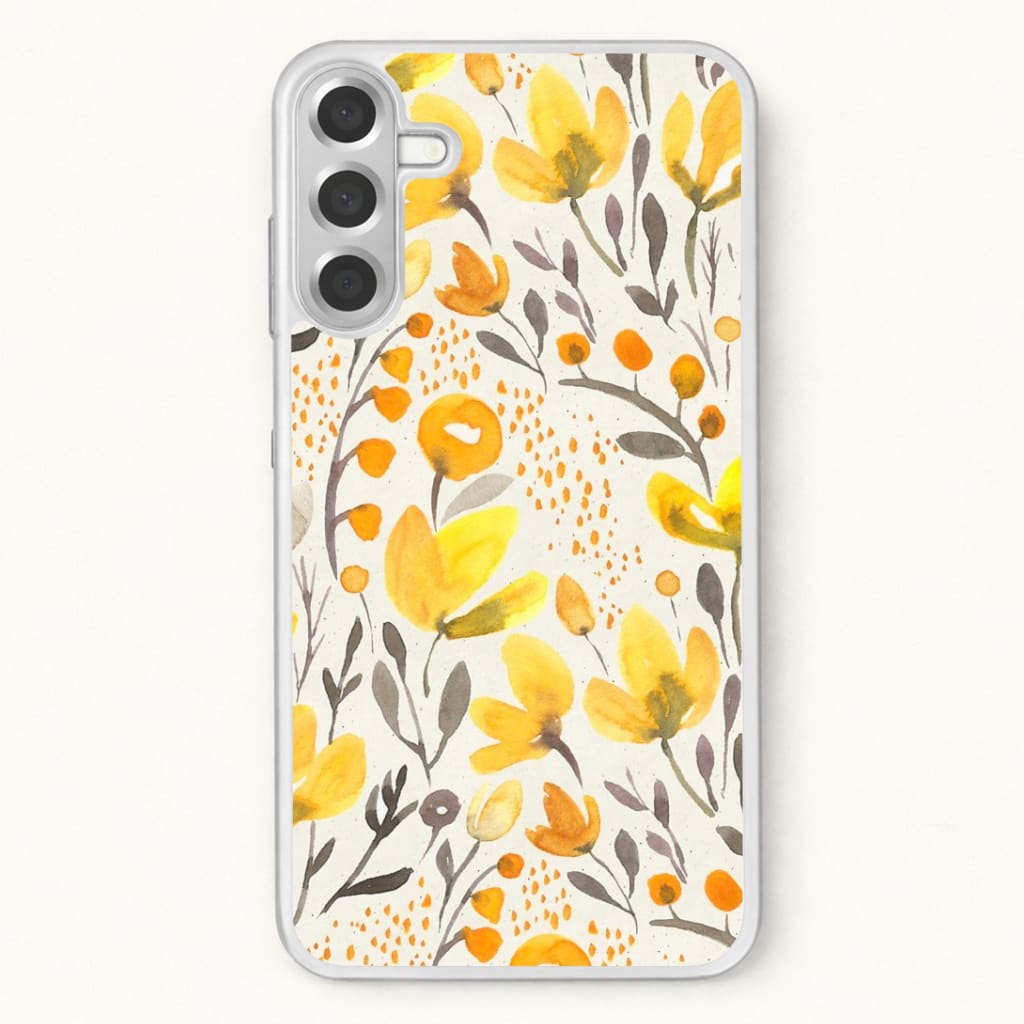 Yellow Field Floral Phone Case for Galaxy A37