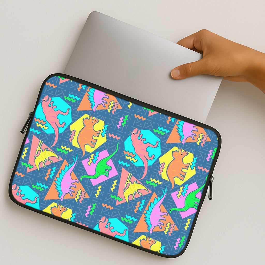 Nineties Dinosaurs Pattern MacBook Case