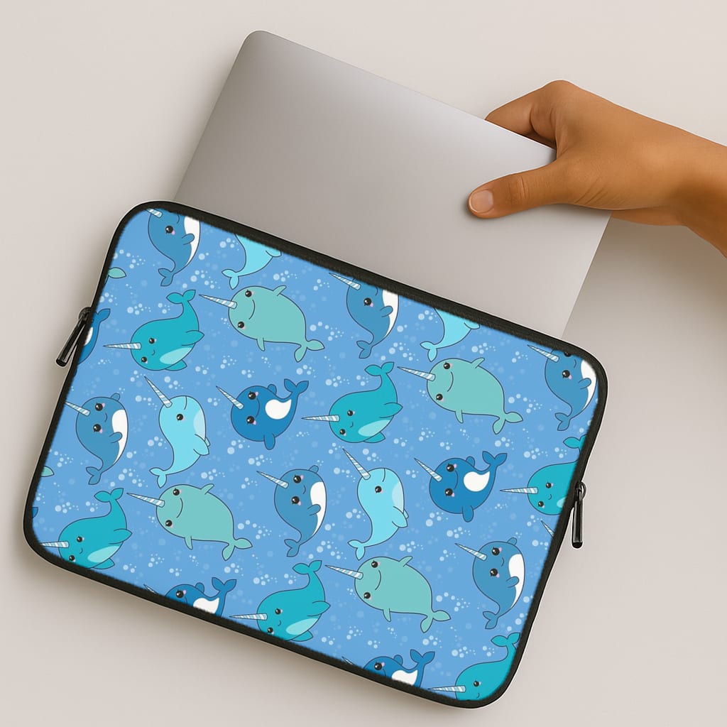 Narwhal Pattern MacBook Case