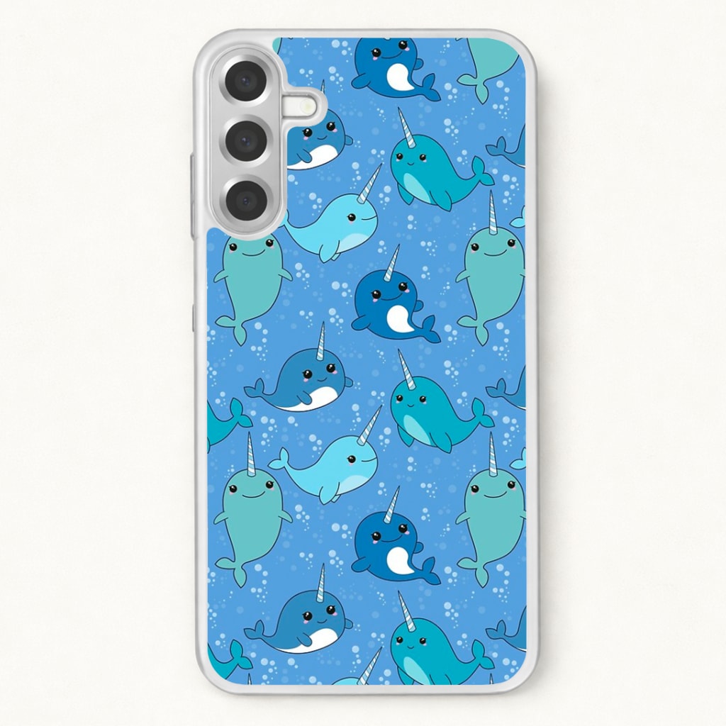 Narwhal Pattern Phone Case for Galaxy A17