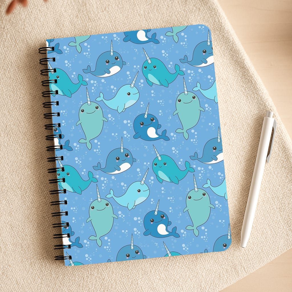 Narwhal Pattern Notepad