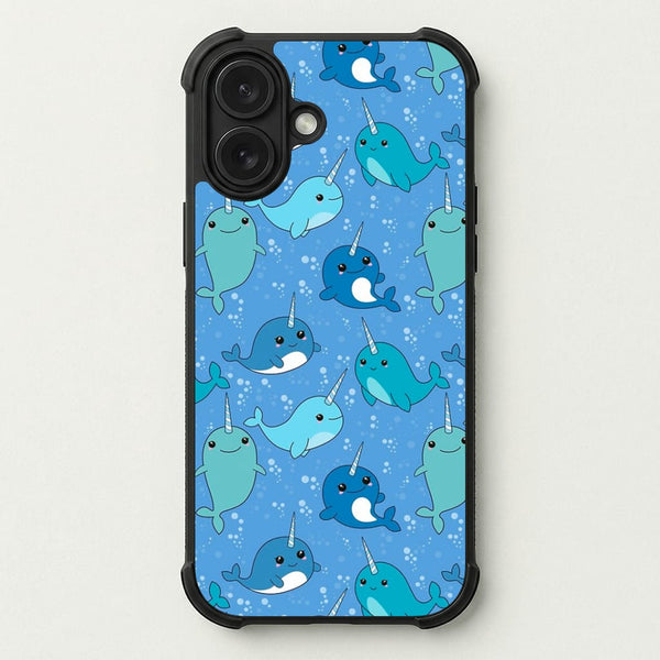 Narwhal Pattern Phone Case — Bumper case