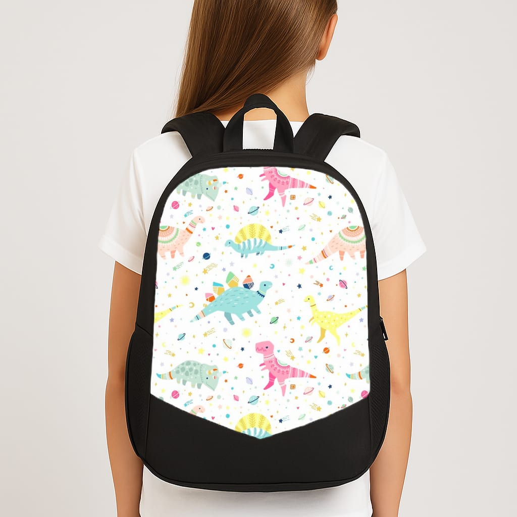 Dinosaur Pattern Large School Bag
