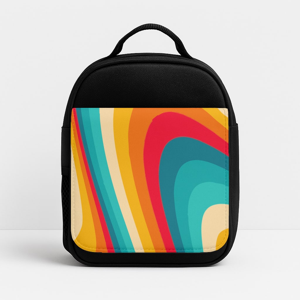Rainbow Abstract Pattern Insulated Lunchbox