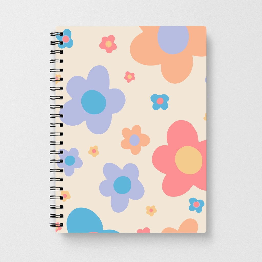 Playful Flower Pattern Notebook