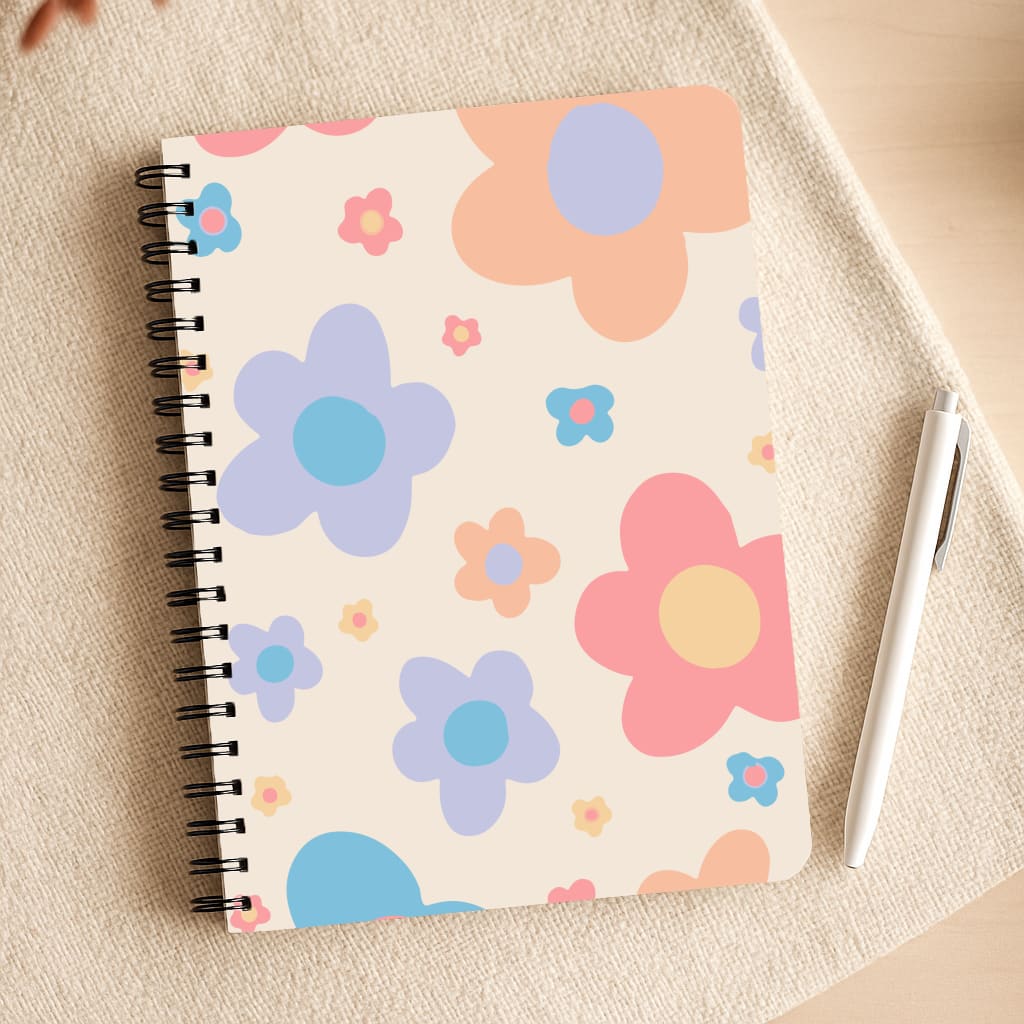 Playful Flower Pattern Notepad
