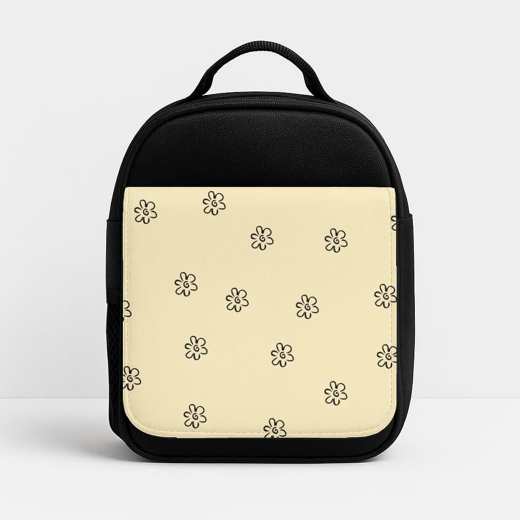 Detail Flower Pattern - Yellow Insulated Lunchbox