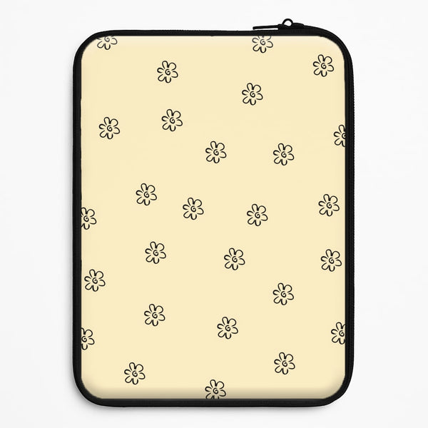 Detail Flower Pattern - Yellow Universal Laptop Sleeve