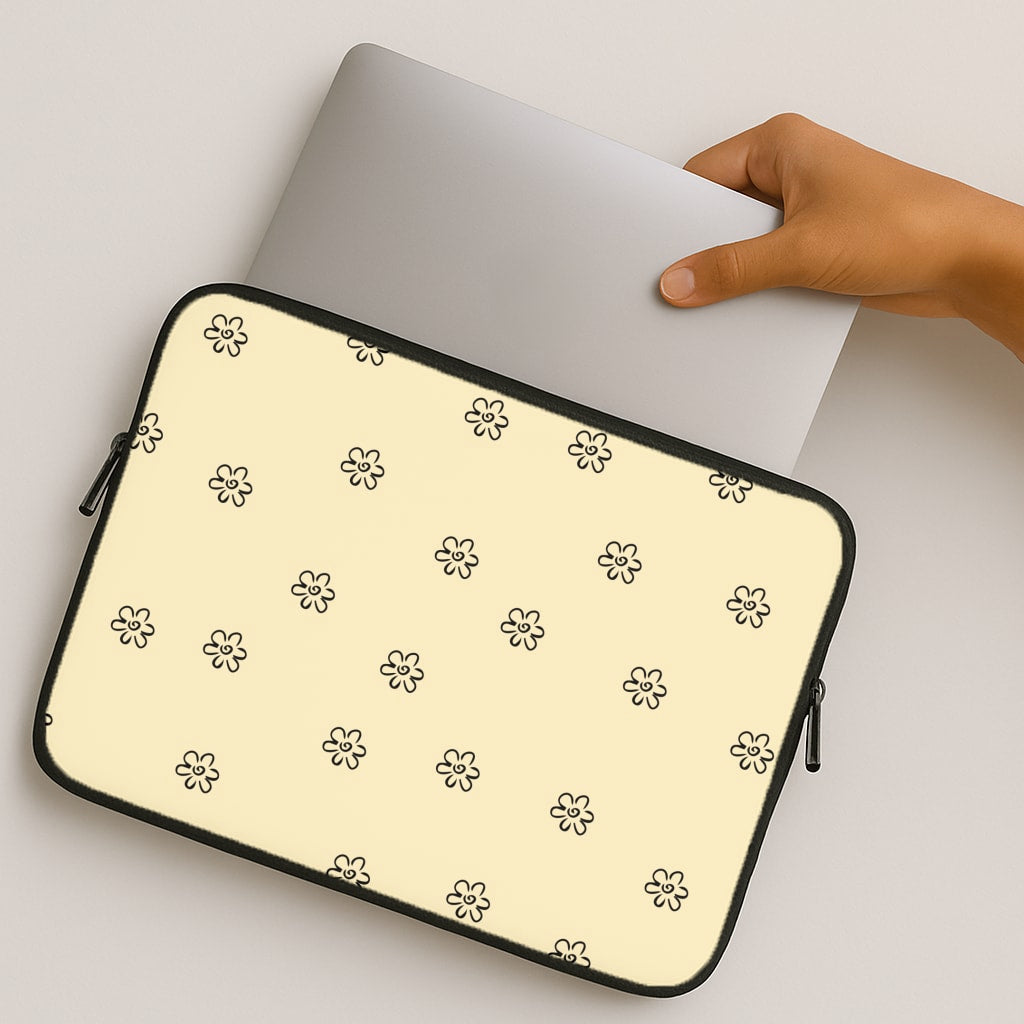 Detail Flower Pattern - Yellow MacBook Case
