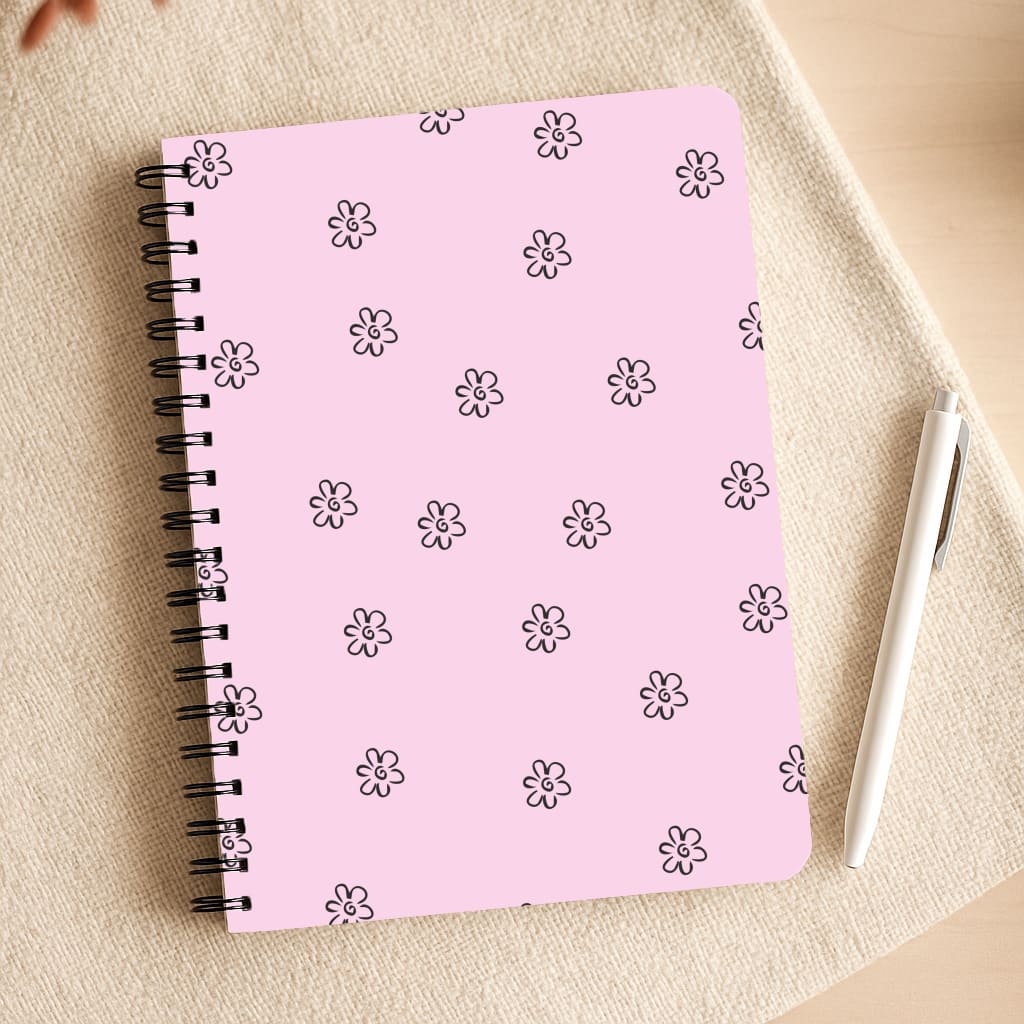 Detail Flower Pattern - Pink Notepad