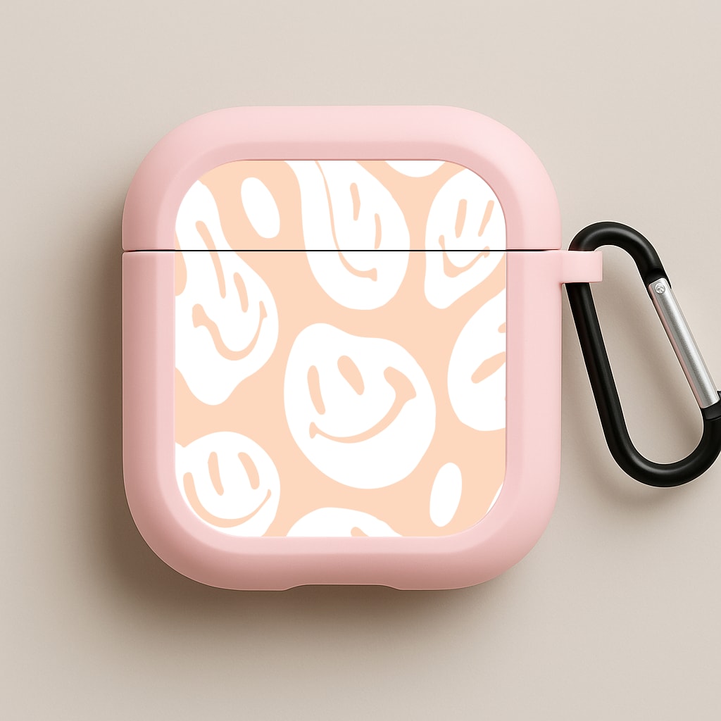 Trippn Smiley - Orange Pink AirPods Case