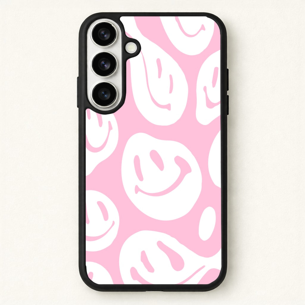 Trippn Smiley - Pink Phone Case for Galaxy S26