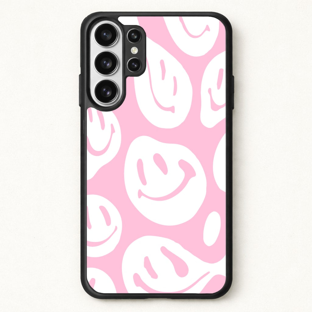 Trippn Smiley - Pink Phone Case for Galaxy S26 Ultra