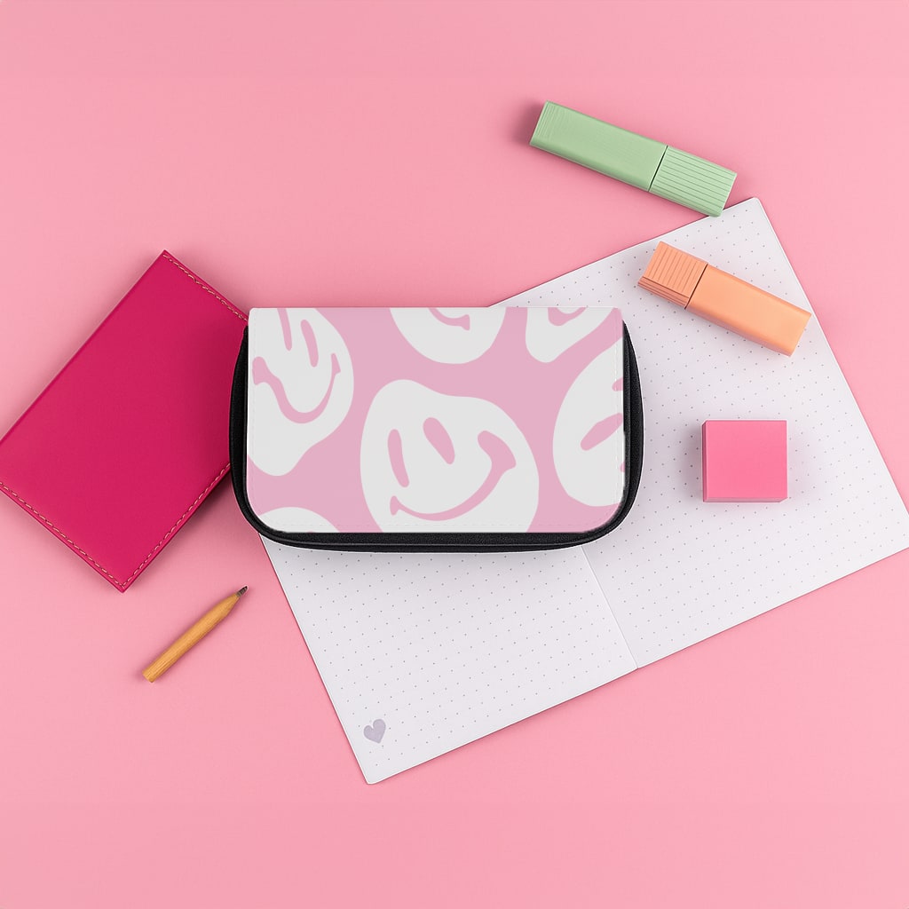 Trippn Smiley - Pink Pencil Case
