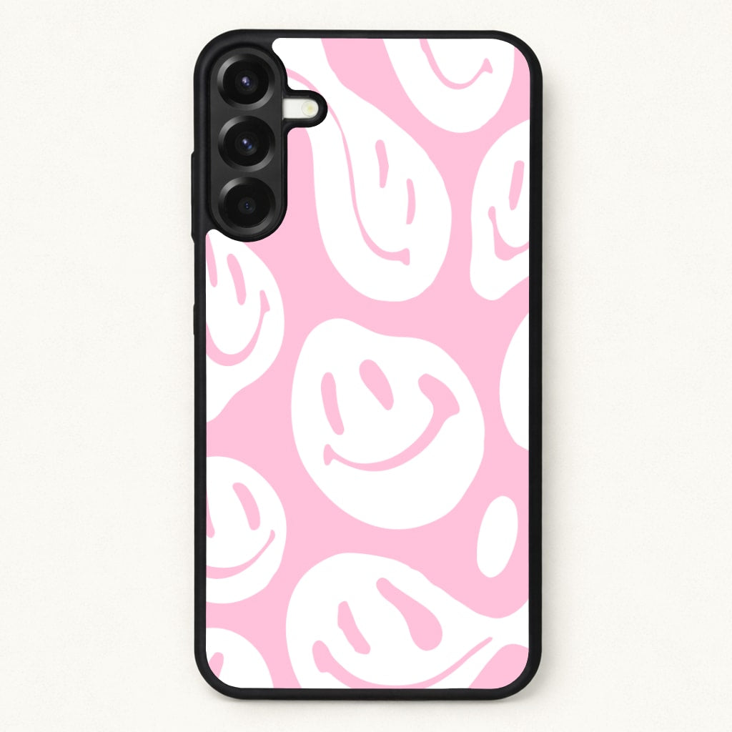 Trippn Smiley - Pink Phone Case for Galaxy A17