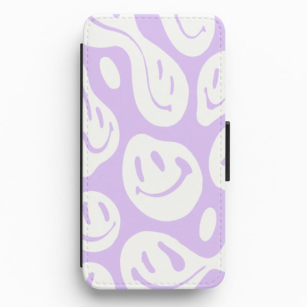 Trippn Smiley - Purple Flip / Wallet Phone Case