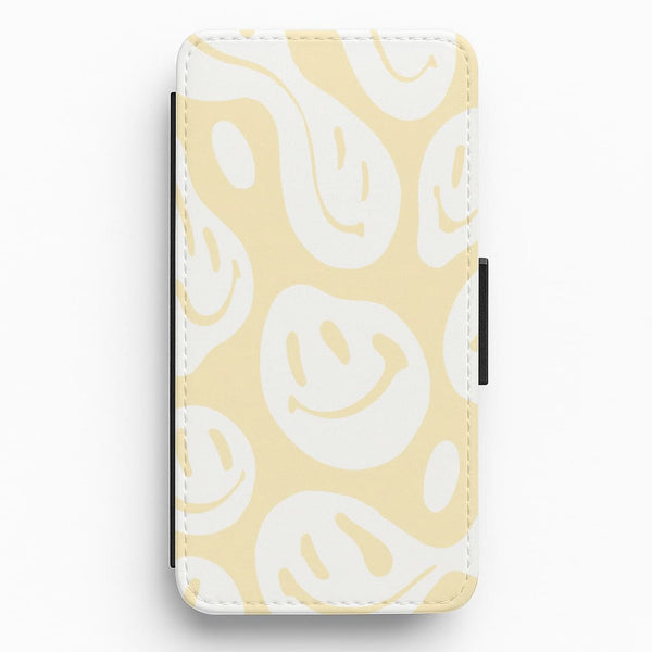 Trippn Smiley - Yellow Flip / Wallet Phone Case
