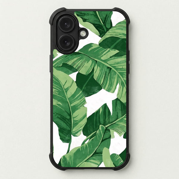 Tropical Banana Leaf Pattern Phone Case — Bumper case