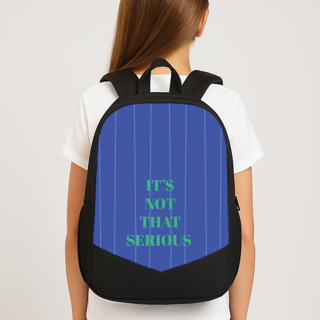 It's Not That Serious Stripes Backpack