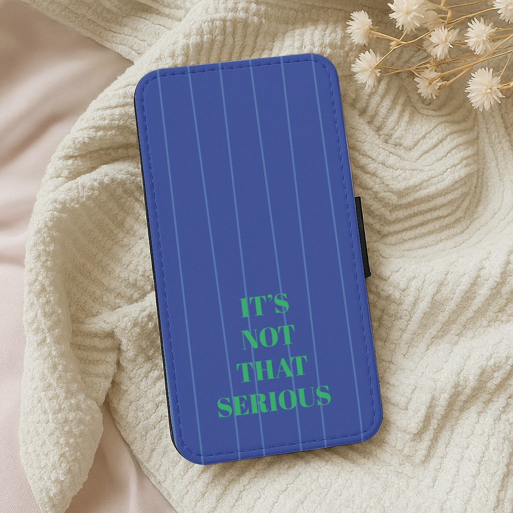 It's Not That Serious Stripes Wallet Phone Case