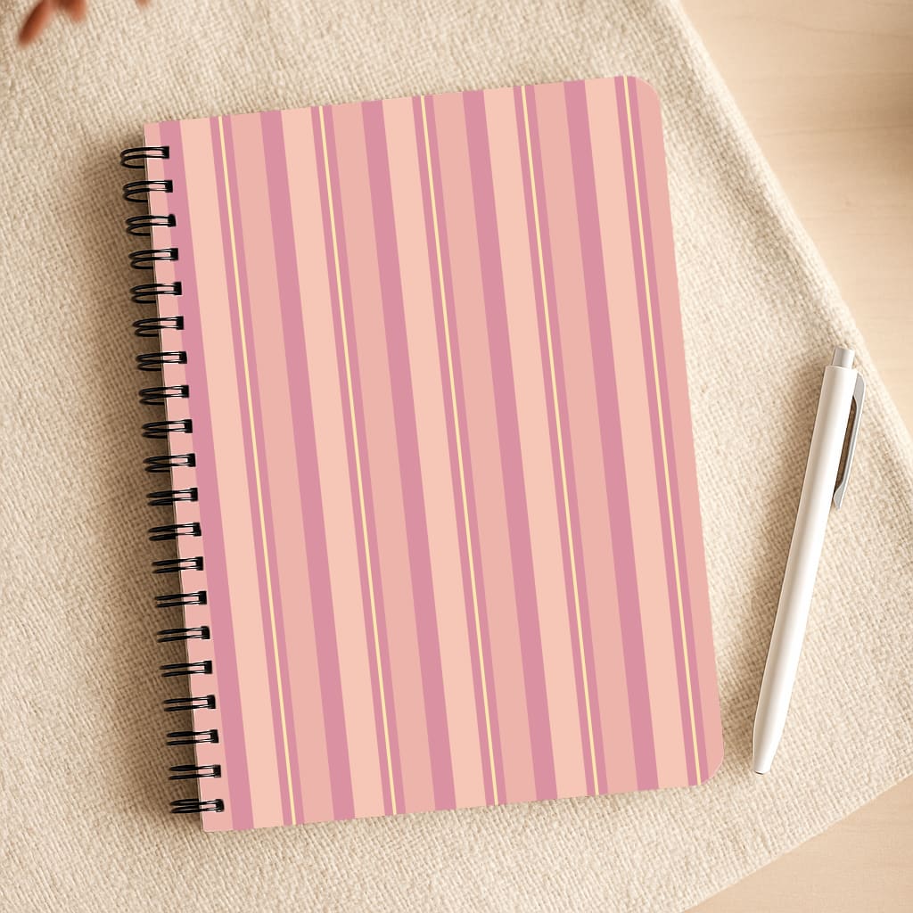 Pink And Yellow Stripes Notepad