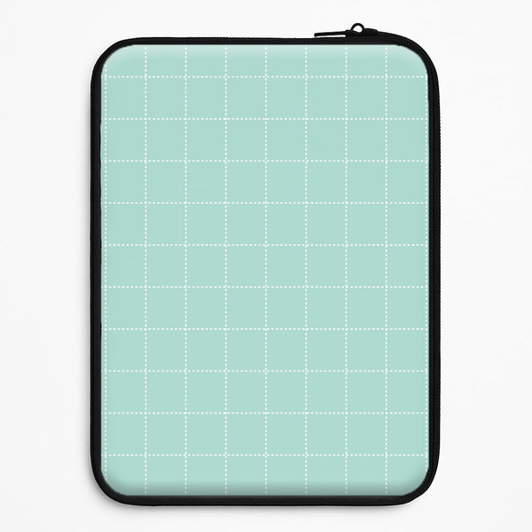 Criss Cross Cyan Stripes Universal Laptop Sleeve