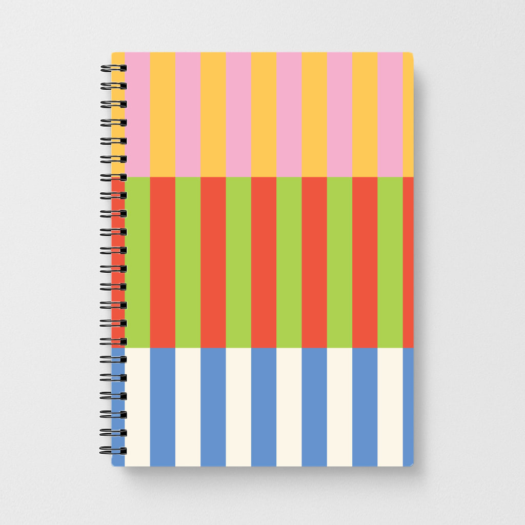 Colourful Stripes Pattern Notebook