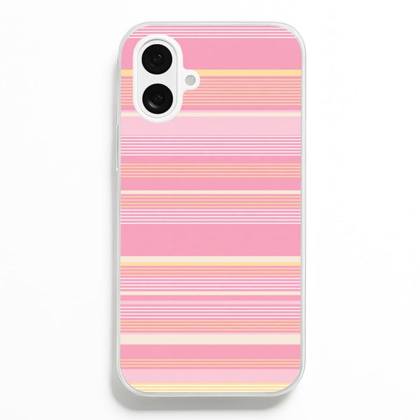 Blush Butter Stripes Phone Case - iPhone 16 Plus / Standard