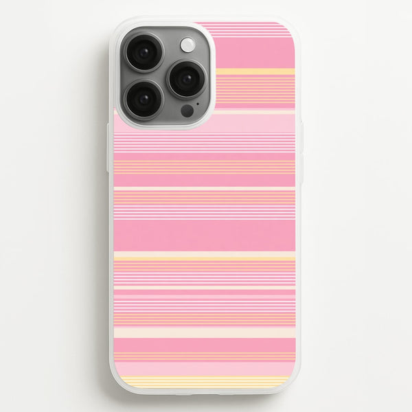 Blush Butter Stripes Phone Case - iPhone 13 Pro / Standard