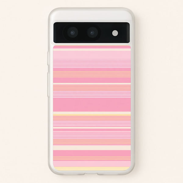 Blush Butter Stripes Phone Case - Google Pixel 8a / Standard