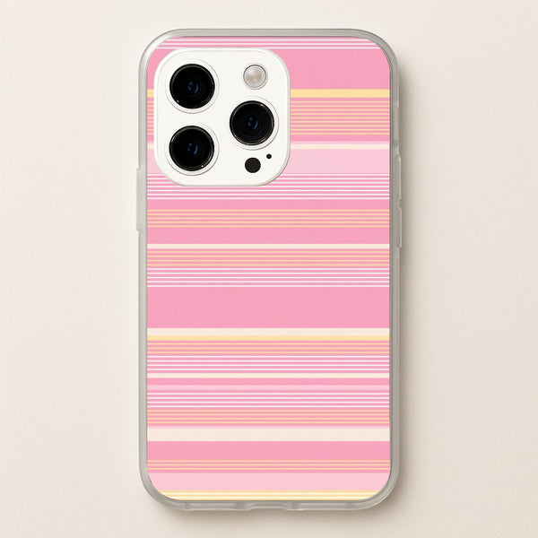 Blush Butter Stripes Phone Case - iPhone 15 Pro Max / Standard