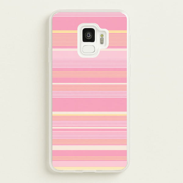 Blush Butter Stripes Phone Case - Galaxy S9 / Standard