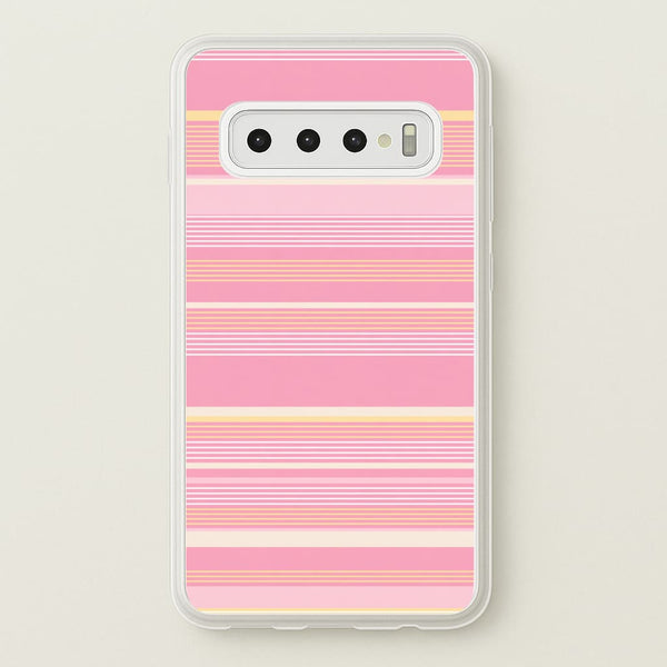 Blush Butter Stripes Phone Case - Galaxy S10 / Standard