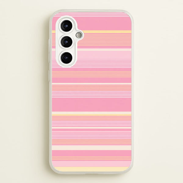 Blush Butter Stripes Phone Case - Galaxy A54 / Standard